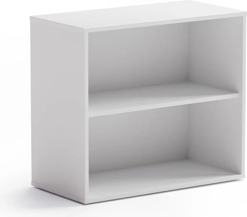 Regał biurowy BLOCK, 800 x 400 x 710 mm, biała