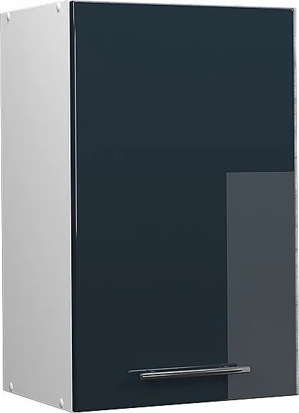 Szafka ścienna ciemnoniebieski wysoki połysk 45x34.1x72 fame-line
