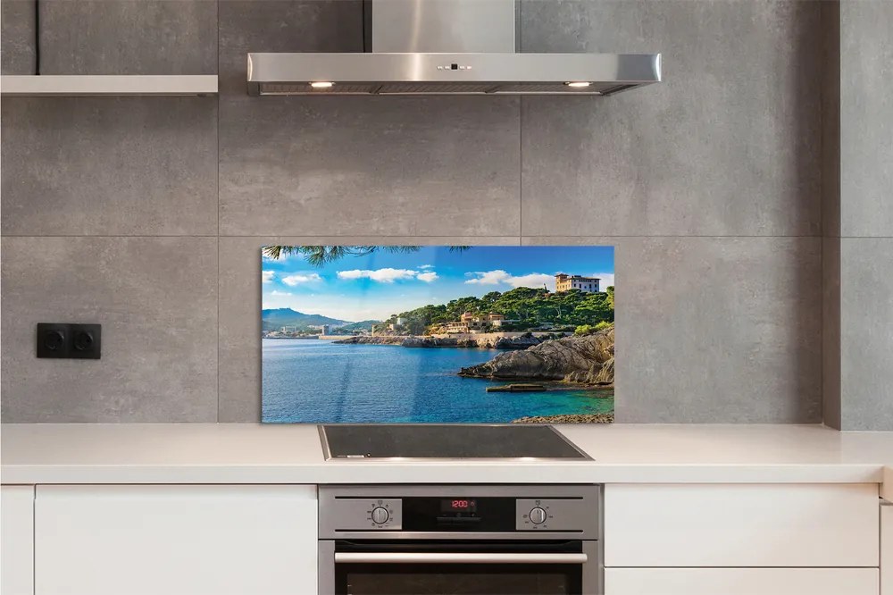 Panel szklany do Kuchni Górzyste Wybrzeże nad Morzem