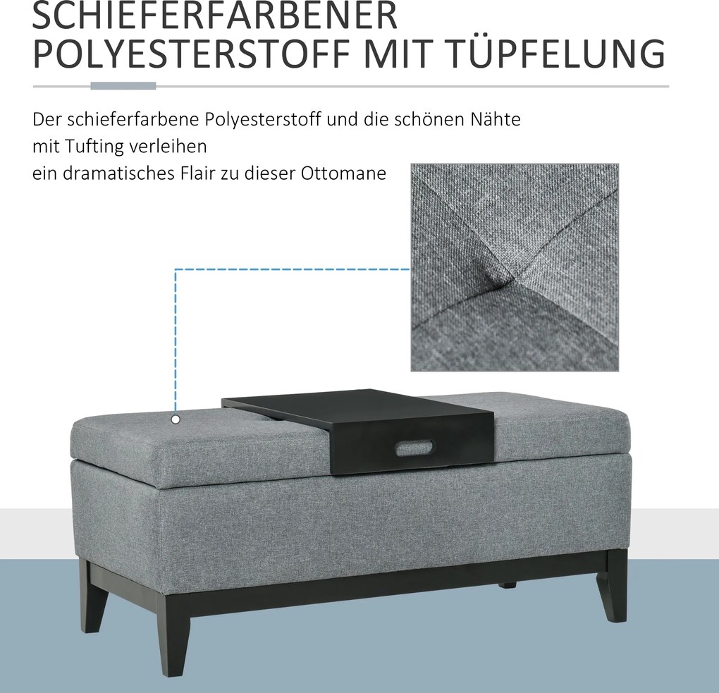 Ławka HOMCOM 107 cm x 50 cm x 44 cm