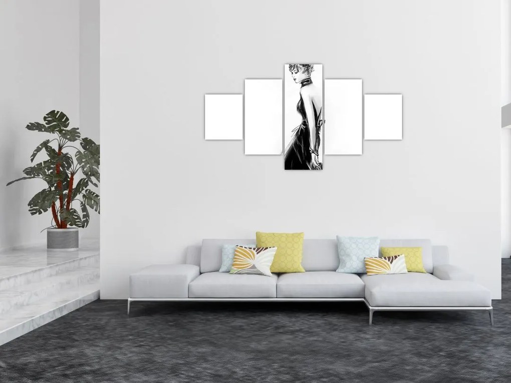 Obraz - Ilustracja mody (125x70 cm)