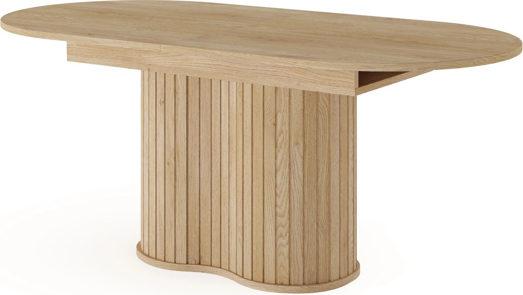 Stół rozkładany CARA Dąb cremona do Salonu Jadalni 180-220 x 90 x 76 cm, Owalny