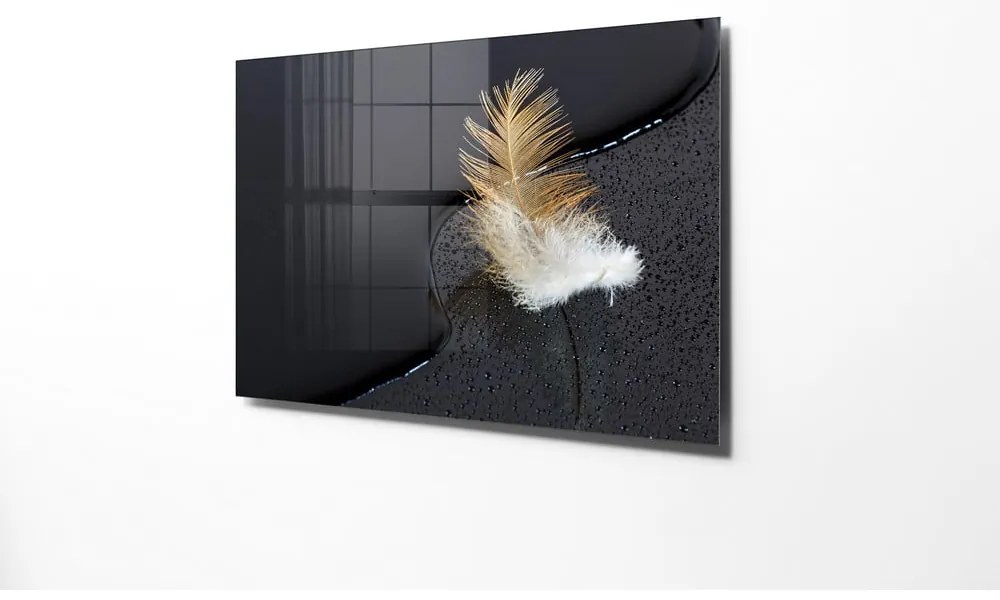 Szklany obraz 70x50 cm Feather – Wallity