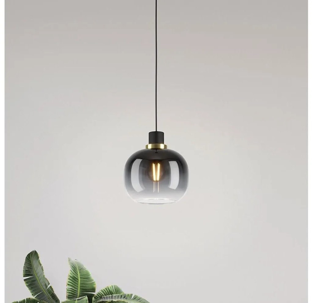 Eglo 99616 - Lampa wisząca OILELLA 1xE27/40W/230V szara