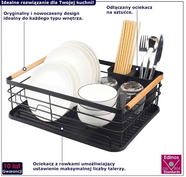 Klasyczna stojąca suszarka na naczynia L1-K91