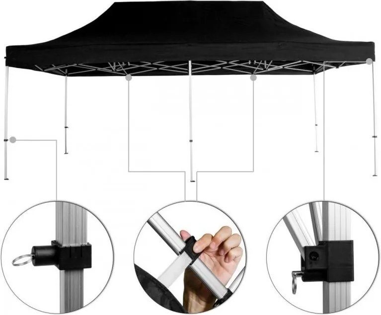 INSTENT "PRO" Namiot ogrodowy, nożycowy, 3 x 6 m, Urban