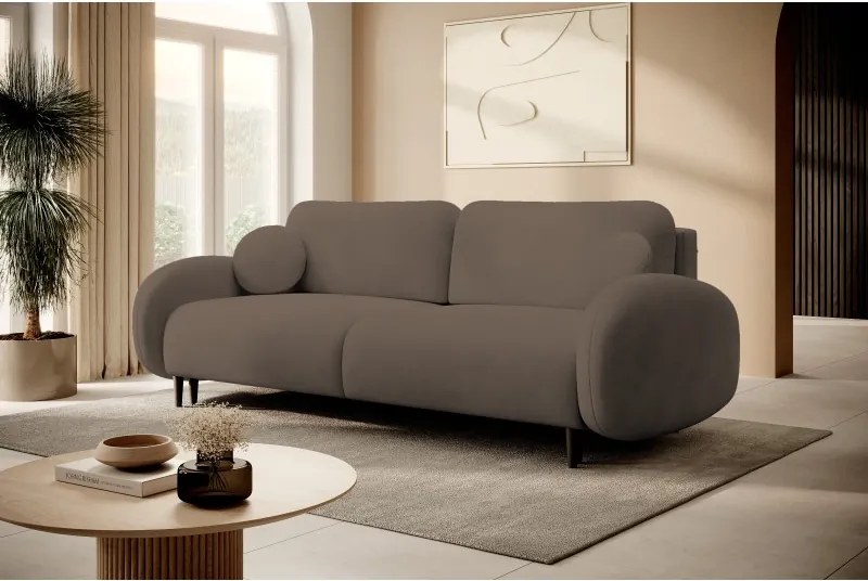 Sofa SOFT z funkcja spania i pojemnikiem CAPPUCINO RUN AGAIN 18