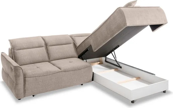 Narożnik MURILLO L z elektryczną regulacją siedziska Prawostronny w tkaninie VOGUE 01 WERSAL