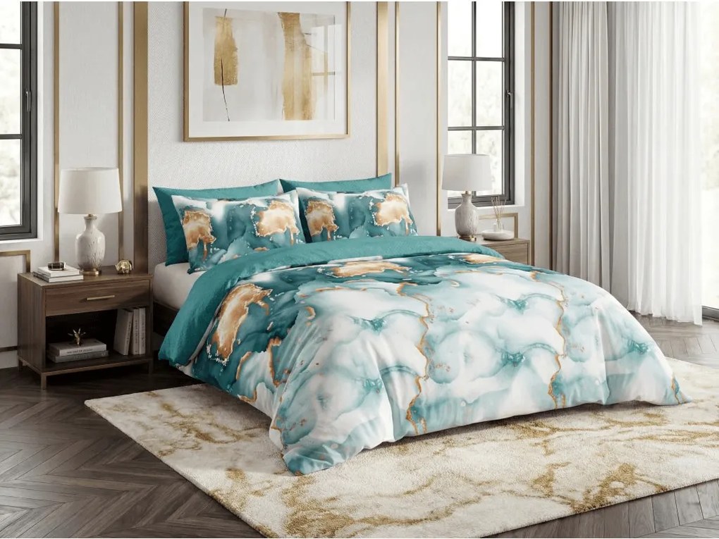 PrzytulneMieszkanie.pl PrzytulneMieszkanie.pl Bawełniana pościel AQUORIX kolorowa Rozmiar pościeli: 70 x 90 cm | 140 x 200 cm