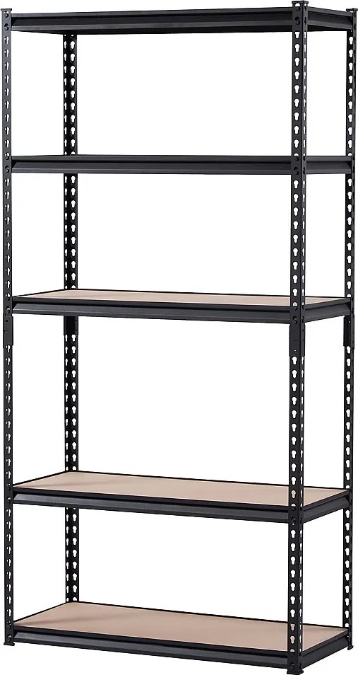 Metalowe Regały Garażowe SucceBuy Półki Magazynowe 41 cm gł. x 91 cm szer. x 181 cm wys. 5-Poziomowe Regały Garażowe
