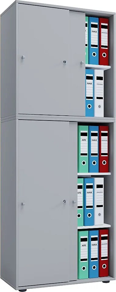 Drzwi przesuwne szafki biurowej Lona 5-przedział