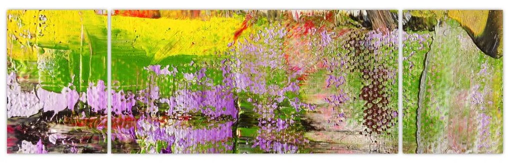 Obraz abstrakcji - malarstwo (170x50 cm)