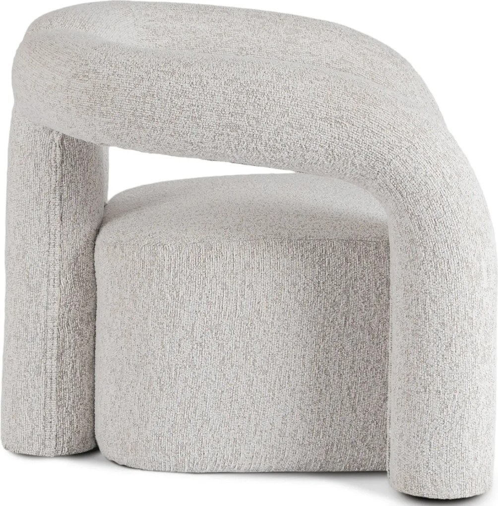 Szary designerski fotel do salonu w stylu nowoczesnym C2-B78