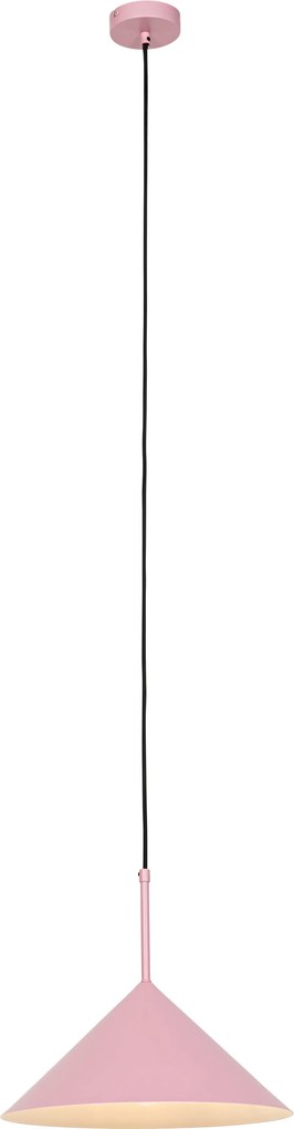 Designerska lampa wisząca różowa - Triangolo