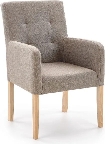 Fotel wypoczynkowy na nogach w kolorze dąb miodowy Filo