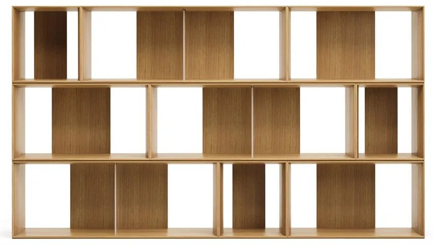 Modułowy system półek w dekorze dębu 9 szt. 202x114 cm Litto – Kave Home