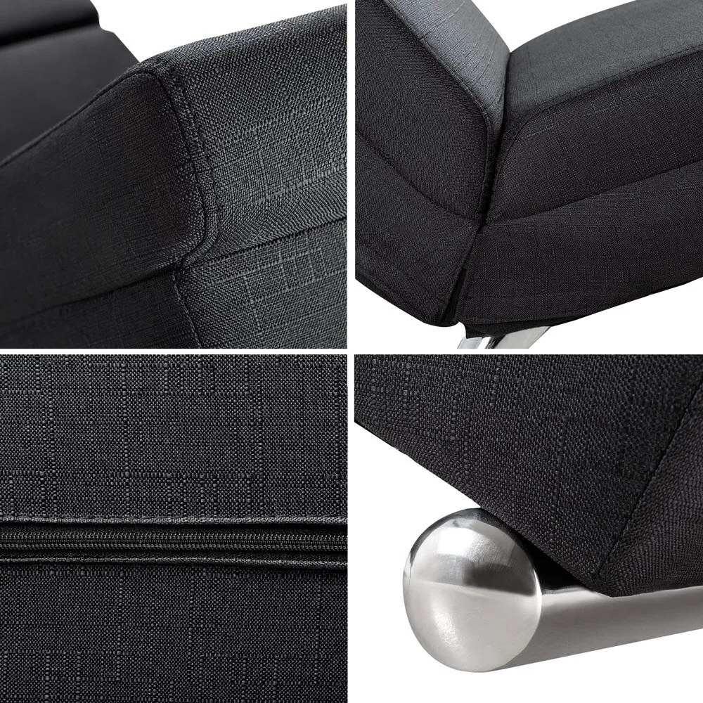 Leżanka LONDON, 186×55×89cm, antracytowa Casaria