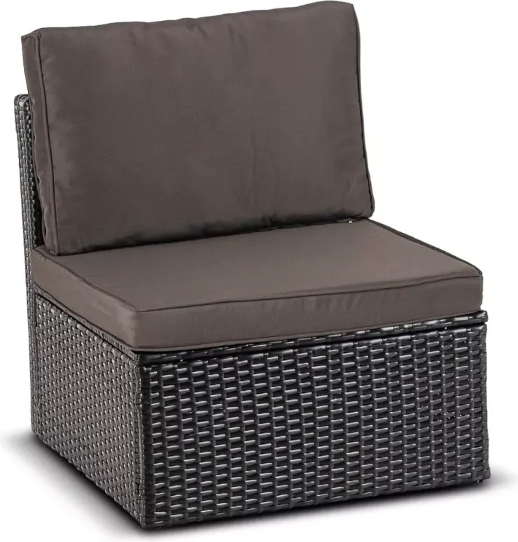 Zestaw mebli ogrodowych Evora technorattan sofa z daszkiem + 2 fotele