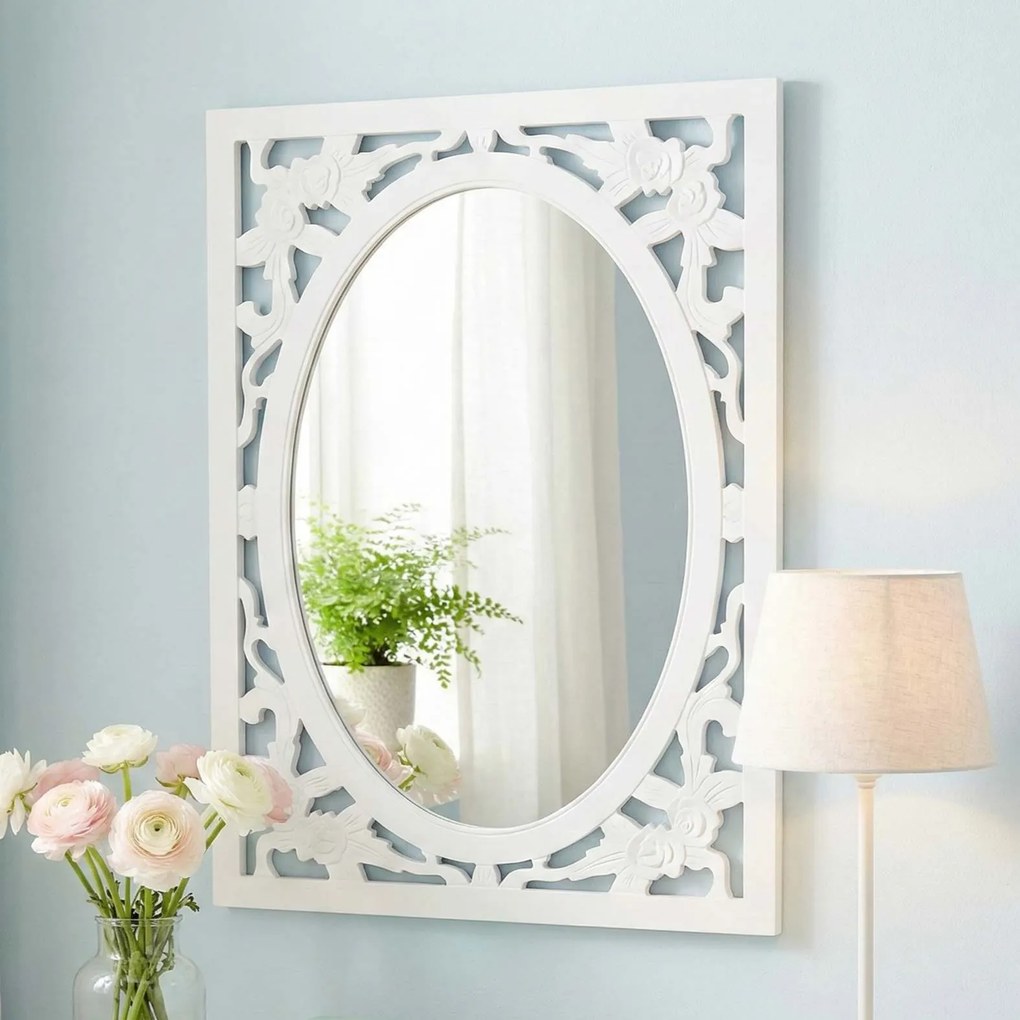 Ażurowe lustro 80x60cm