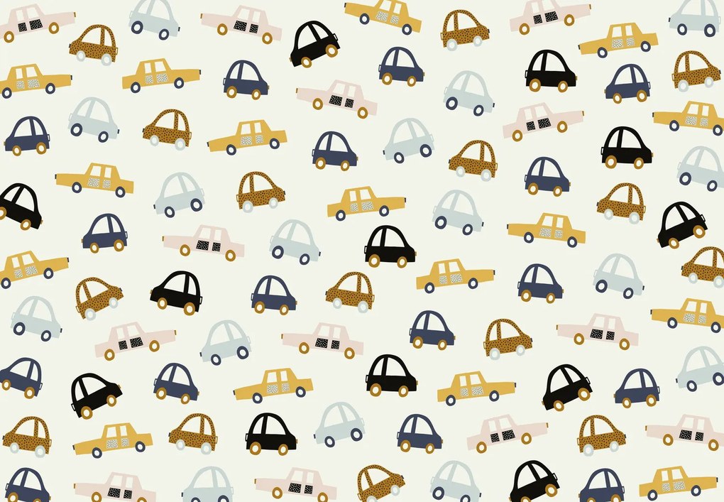 Fototapeta – Kolorowe samochody (196x136 cm)
