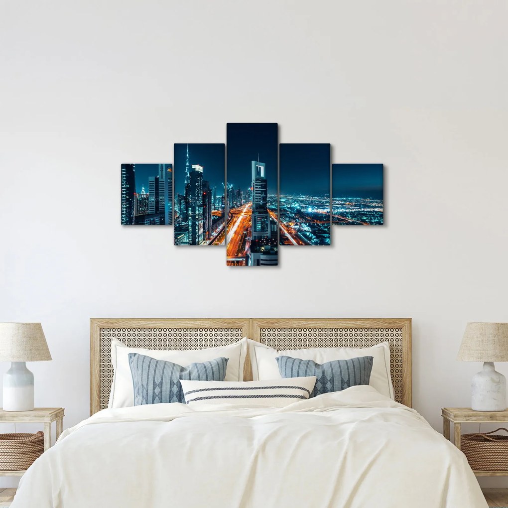 Obraz - Noc w Dubaju (125x70 cm)