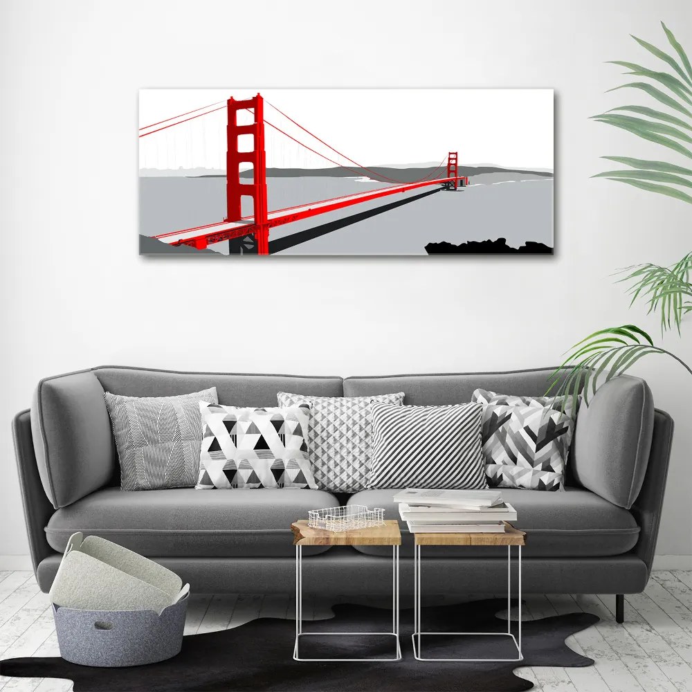 Foto obraz szklany Most San Francisco