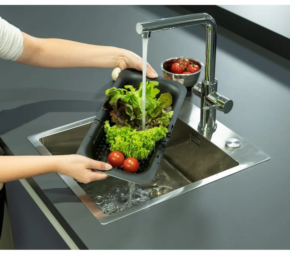 Plastikowy durszlak Black Outdoor Kitchen Sivo – Wenko