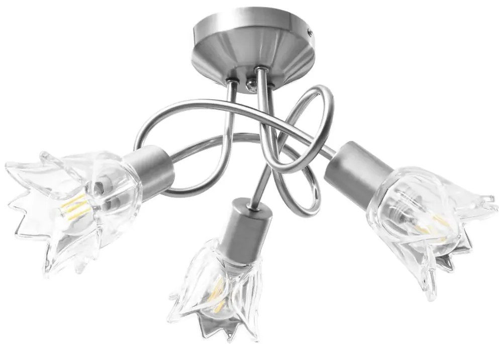 Szklana elegancka lampa sufitowa - 3X EX205 K8-L64