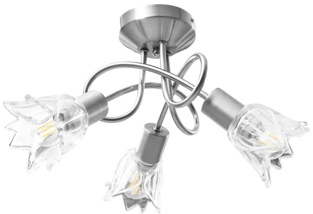 Szklana elegancka lampa sufitowa - EX205 Merfis 3X