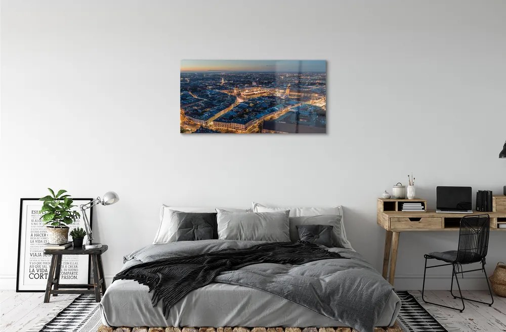 Obraz akrylowy Kraków Panorama noc