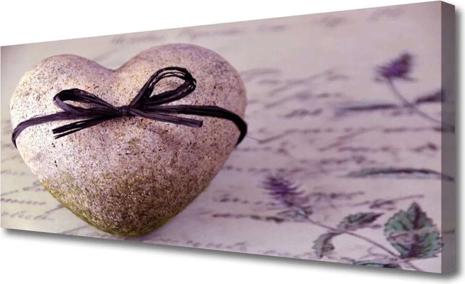Obraz na płótnie Serce Wykute w Skale