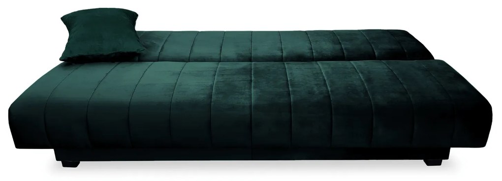 Sofa z Funkcją Spania SIGMA Rozkładana Wersalka Dwuosobowa Zielona Nowoczesna do Salonu