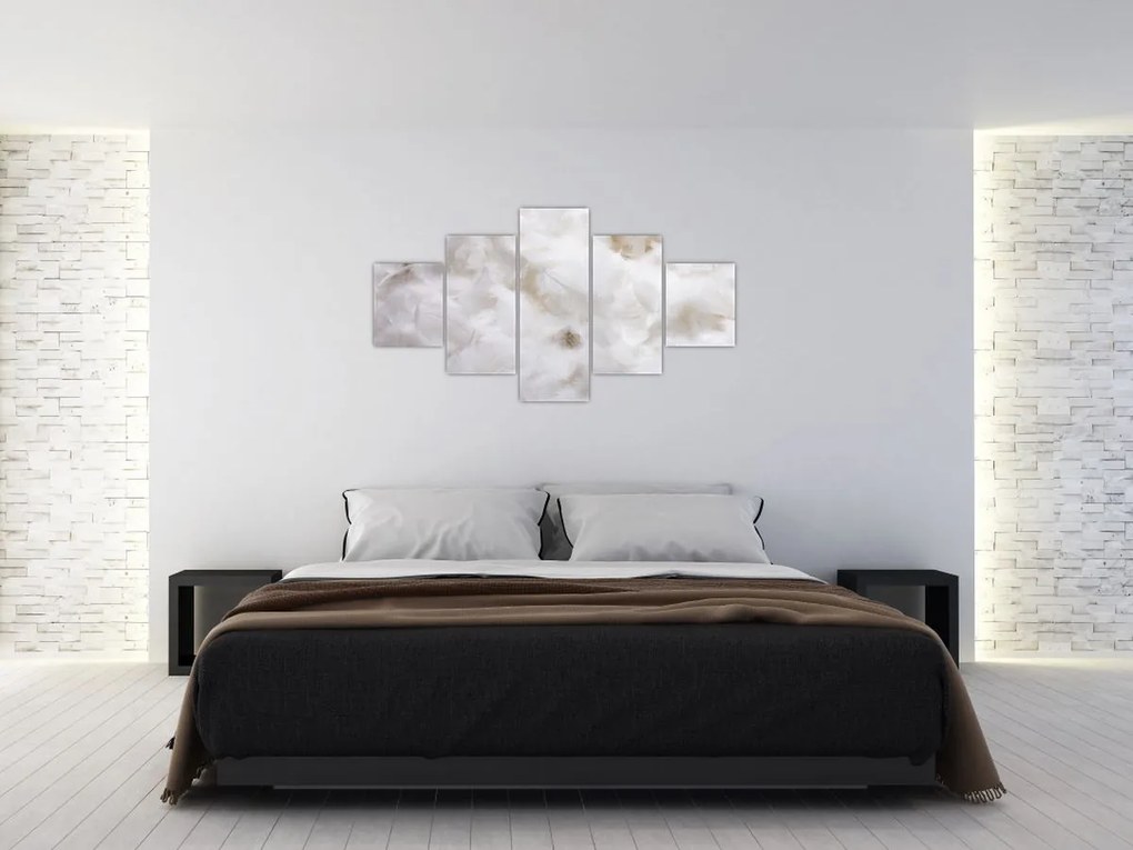 Obraz - Białe pióra (125x70 cm)