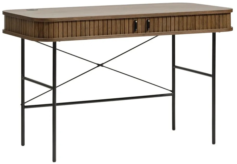 Biurko w dekorze dębu 60x120 cm Nola – Unique Furniture