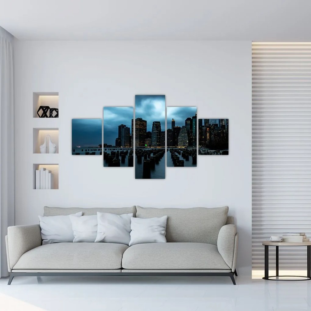 Obraz  - Widok na drapacze chmur Nowego Jorku (125x70 cm)
