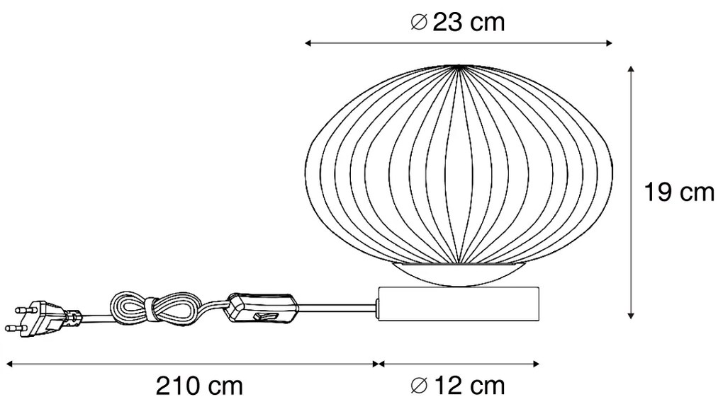 Designerska lampa stołowa mosiężna ze szkłem opalowym - MochiDesignerski Oswietlenie wewnetrzne