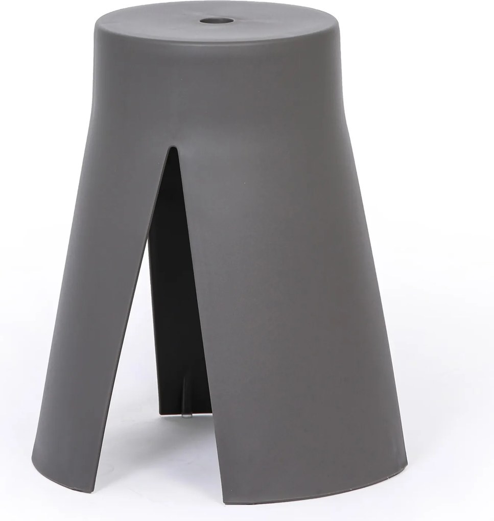 Plastikowy stołek RIKO, szary