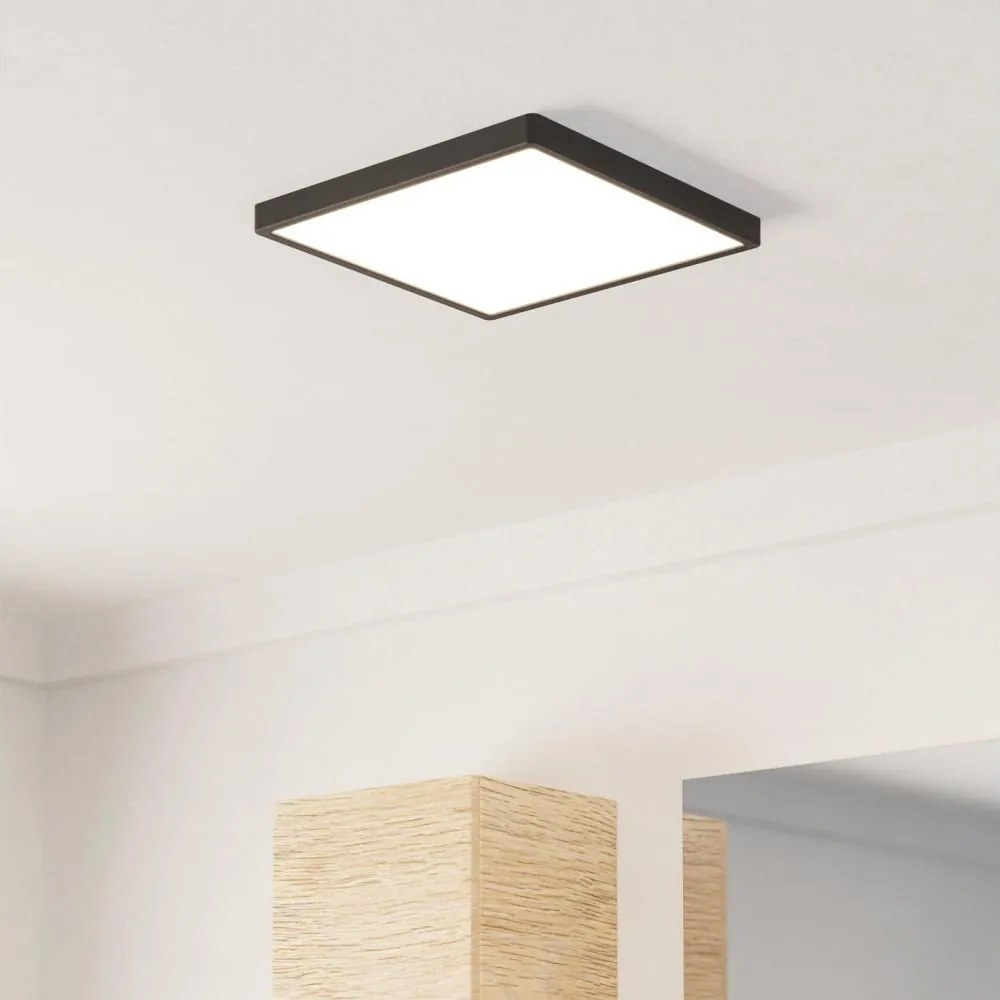 Eglo 901331 - LED łazienkowa lampa sufitowa FUEVA LED/13W/230V 29x29 cm IP44 czarna