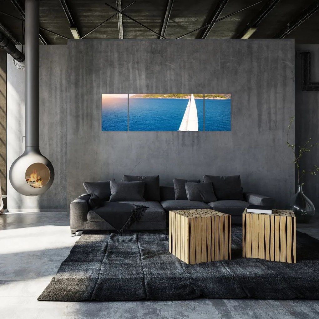 Obraz - Przejażdżka łodzią (170x50 cm)
