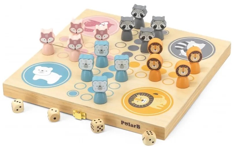 Viga polarb drewniana gra ludo chińczyk
