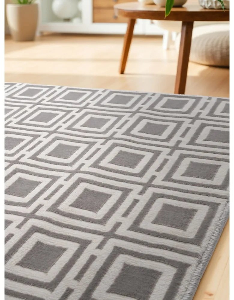 Szaro-kremowy chodnik 80x240 cm Perles Howlite – Elle Decoration
