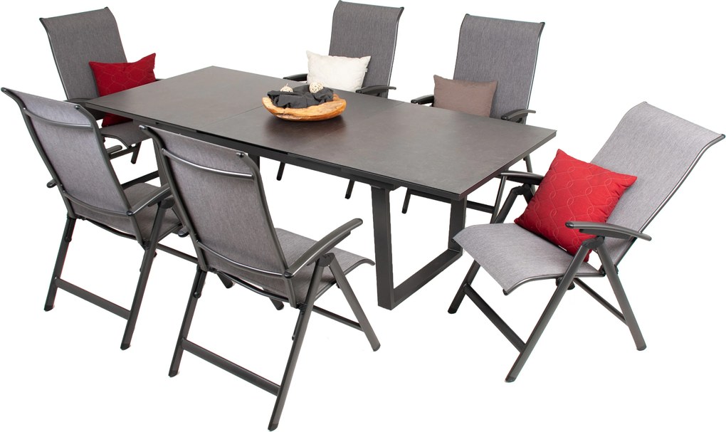 Doppler LIVORNO YELMO ALU ogrodowy zestaw wypoczynkowy 6+1