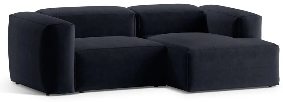 Ciemnoniebieski narożnik (prawostronny/z szezlongiem) Bergano – Cosmopolitan Design
