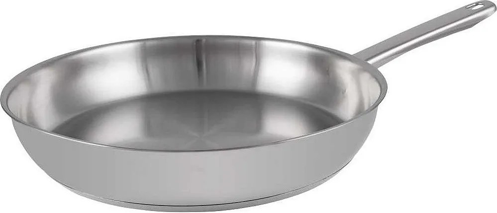 Patelnia COSY & TRENDY Daily ze stali nierdzewnej 28 cm na wszystkie rodzaje kuchenek indukcyjnych, aluminiowe dno, stalowy uchwyt, piekarnik 200°C