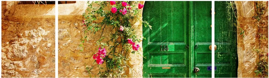 Obraz starych drzwi (170x50 cm)