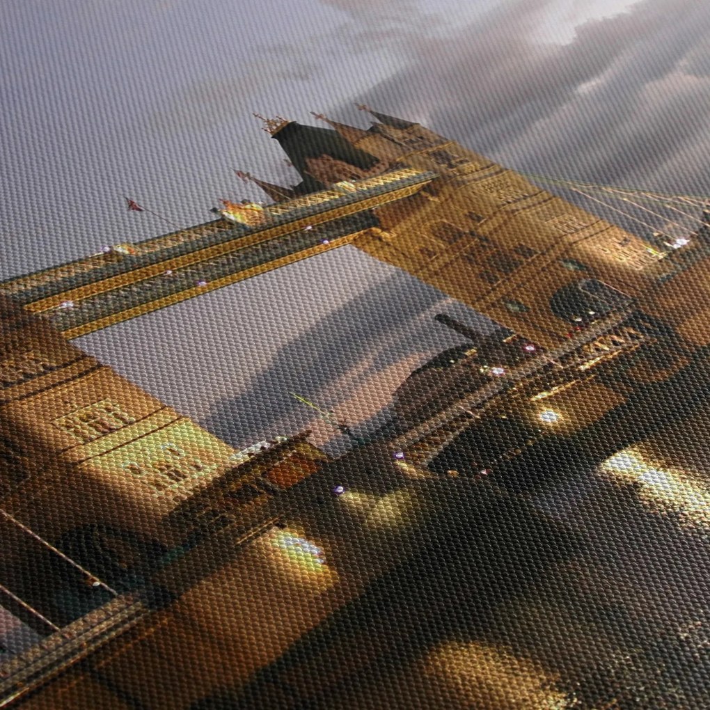 Obraz - Tower Bridge nocą (125x70 cm)