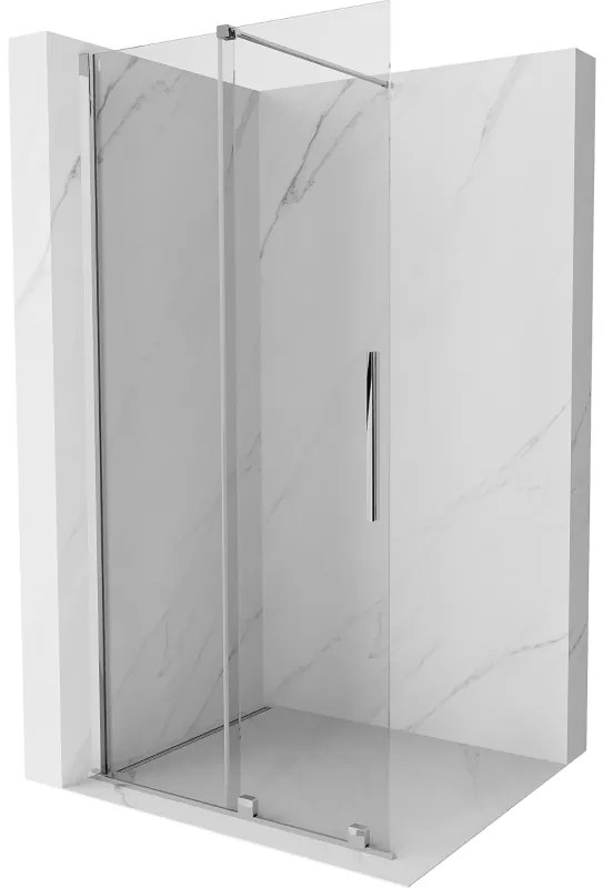 Mexen Velar ścianka prysznicowa rozsuwana Walk-in 75 x 200 cm, transparent 8 mm, chrom - 871-075-000-03-01