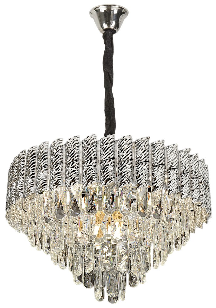 Lampa Wisząca z Kryształami G055-CP 50cm Chrom
