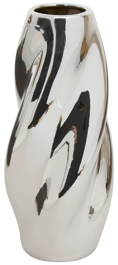 Wazon srebrny TWISTED SKY, ceramiczny