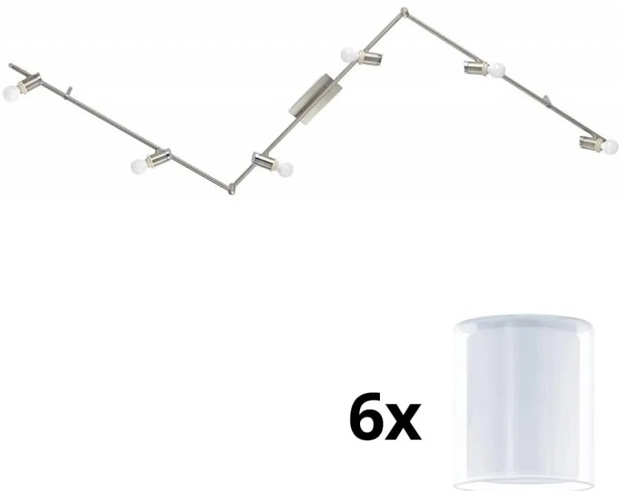 Eglo - LED reflektor MY CHOICE 6xE14/4W/230V chrom/biały